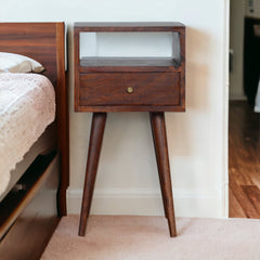 Knights bridge Mini Walnut Bedside