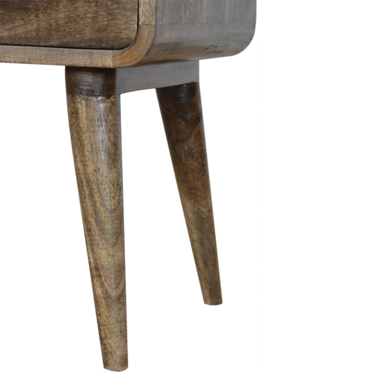 Grosvenor Curved Classic Grey Washed Bedside