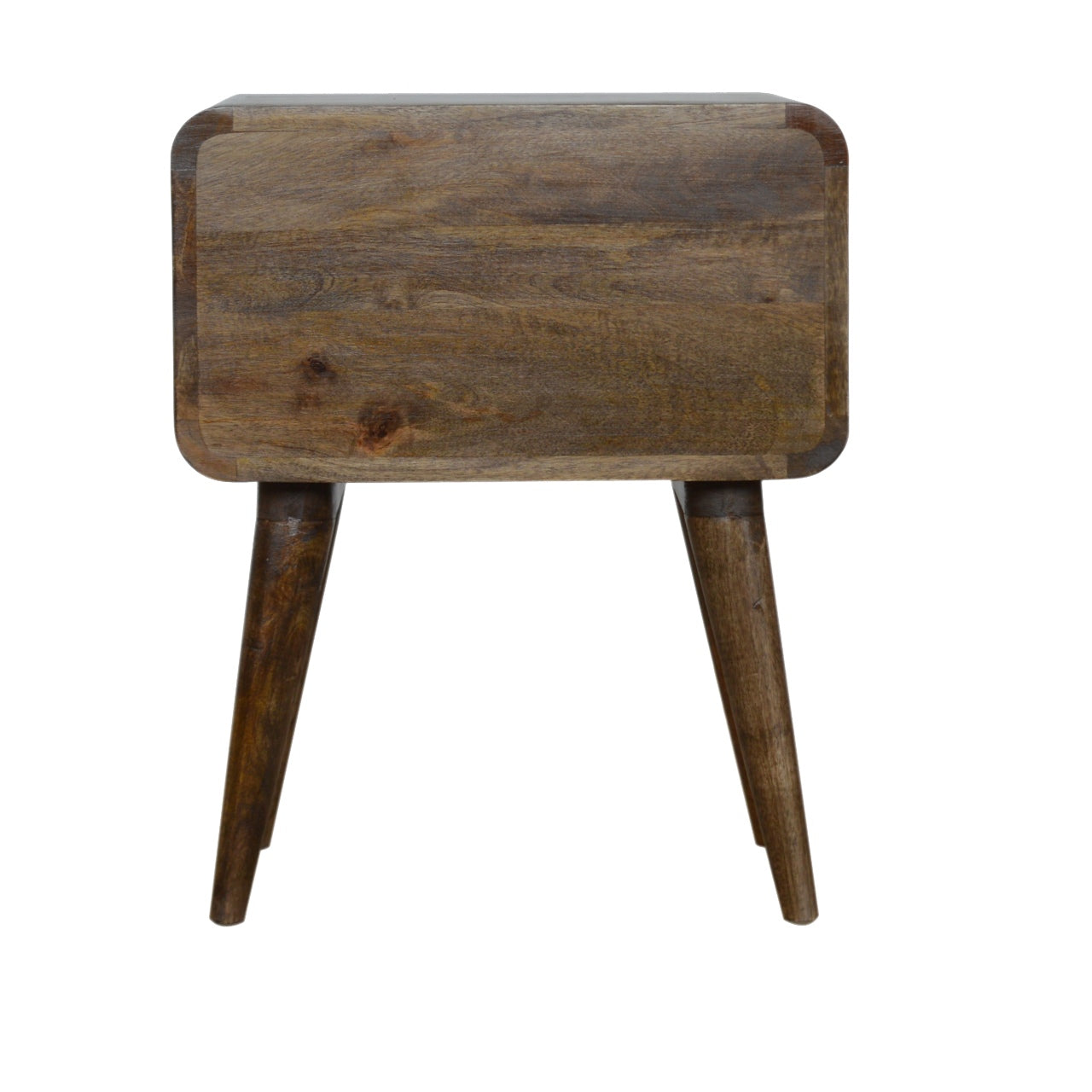 Grosvenor Curved Classic Grey Washed Bedside