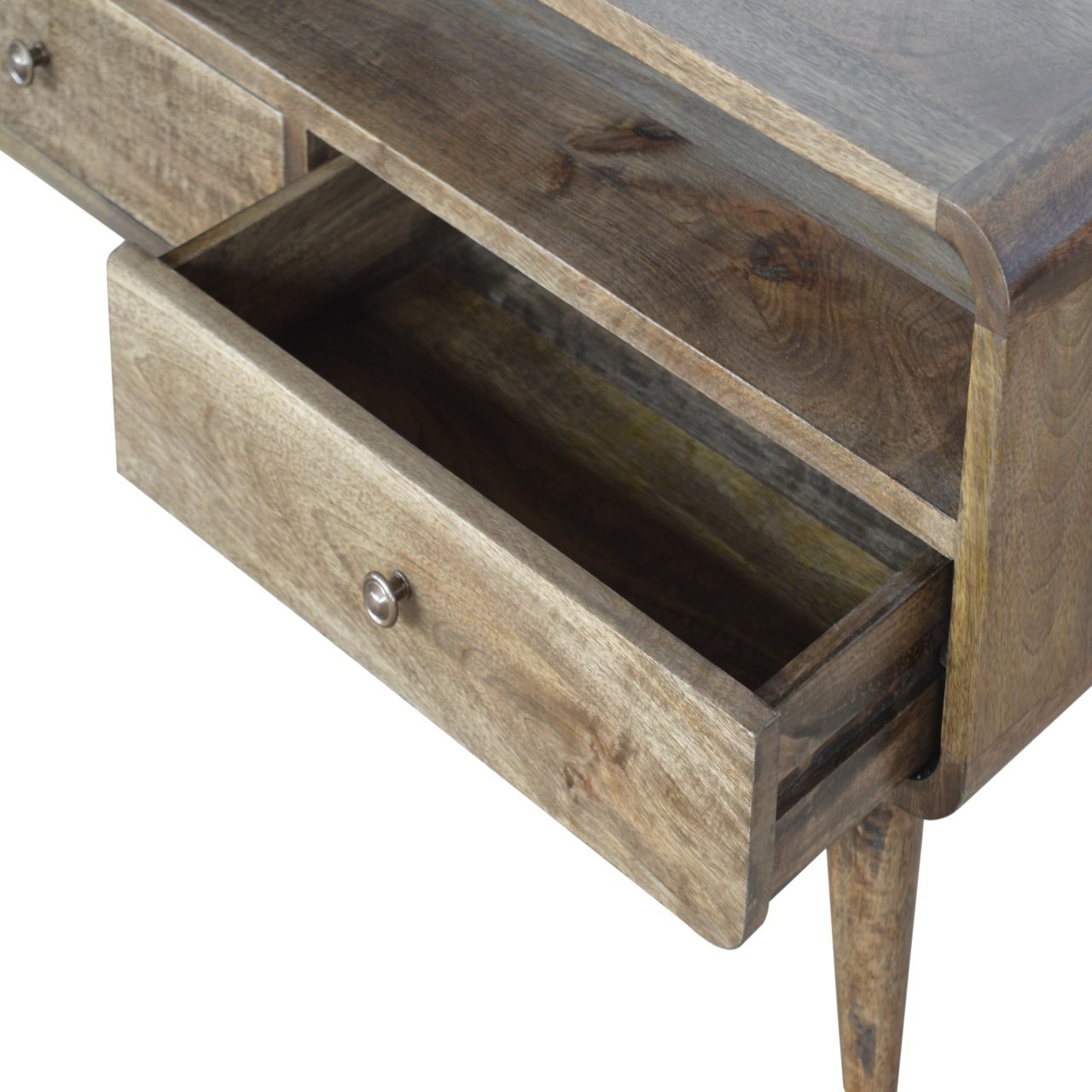 VerveVision Curved Grey Washed TV Stand - Furniture One Shop
