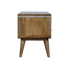 VerveVision Curved Grey Washed TV Stand - Furniture One Shop