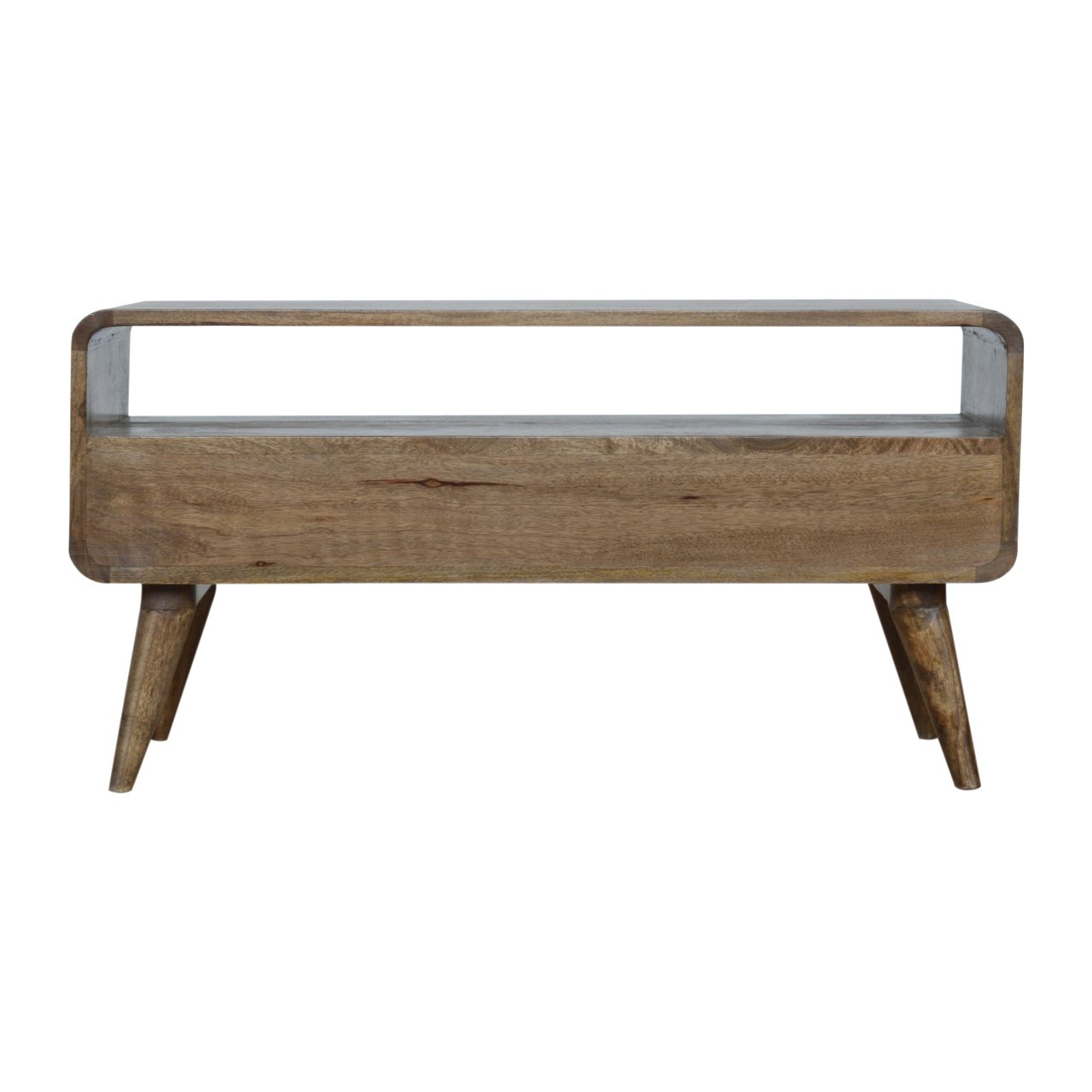 VerveVision Curved Grey Washed TV Stand - Furniture One Shop