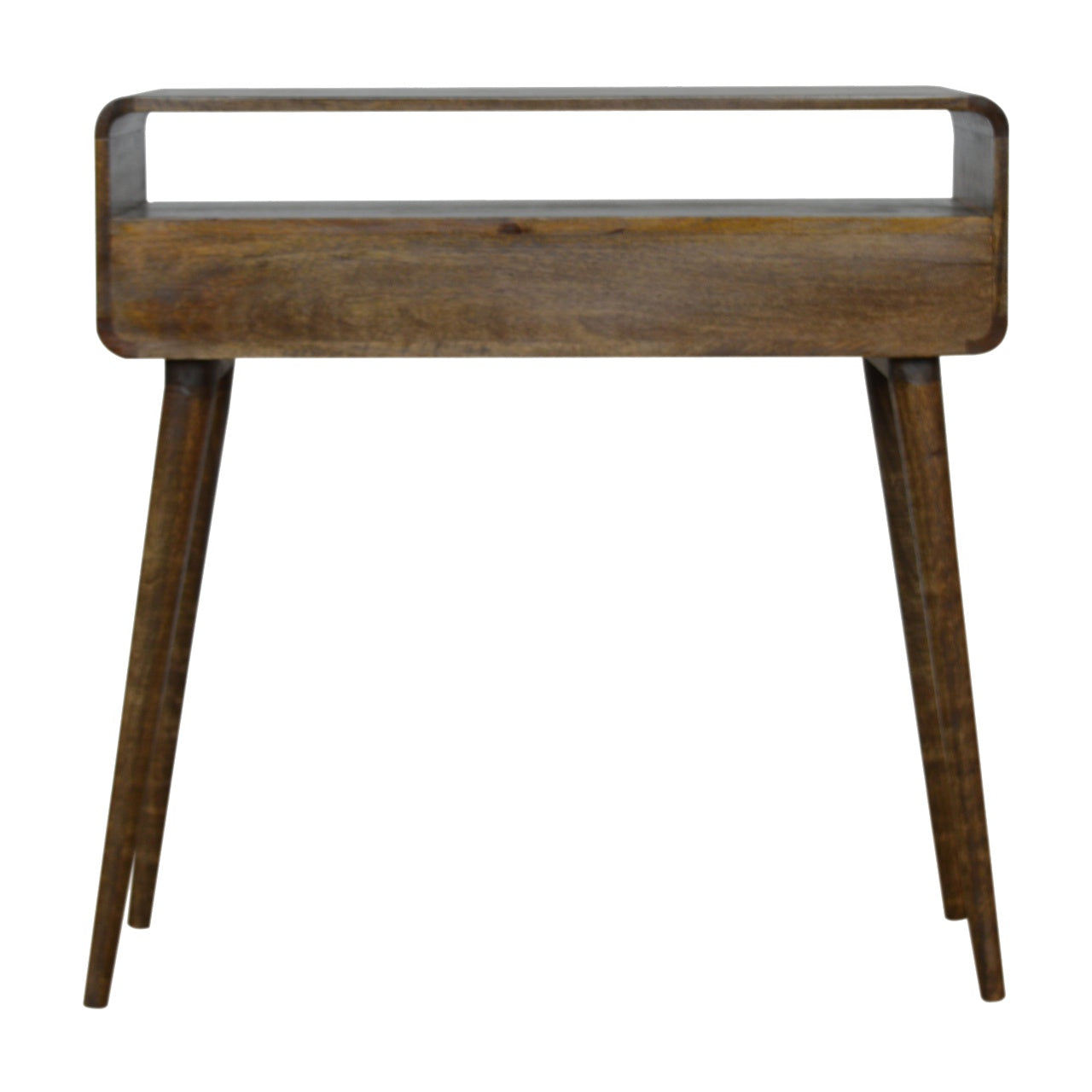 Luxury Console Curved Grey-wash Console Table - Furniture One Shop