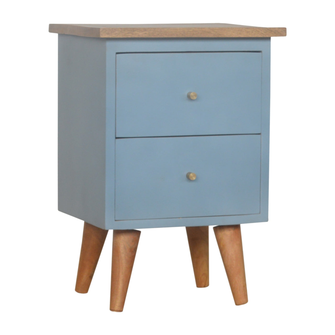 Great Portland Blue Hand Painted Bedside