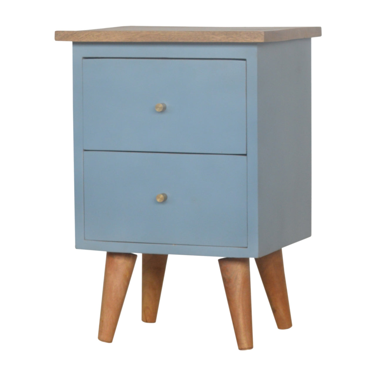 Great Portland Blue Hand Painted Bedside