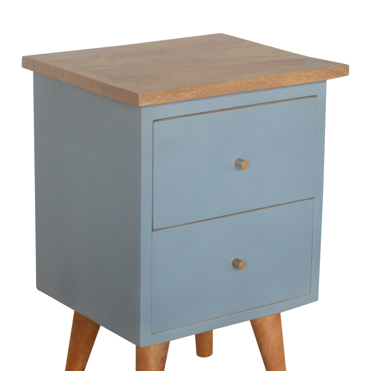 Great Portland Blue Hand Painted Bedside