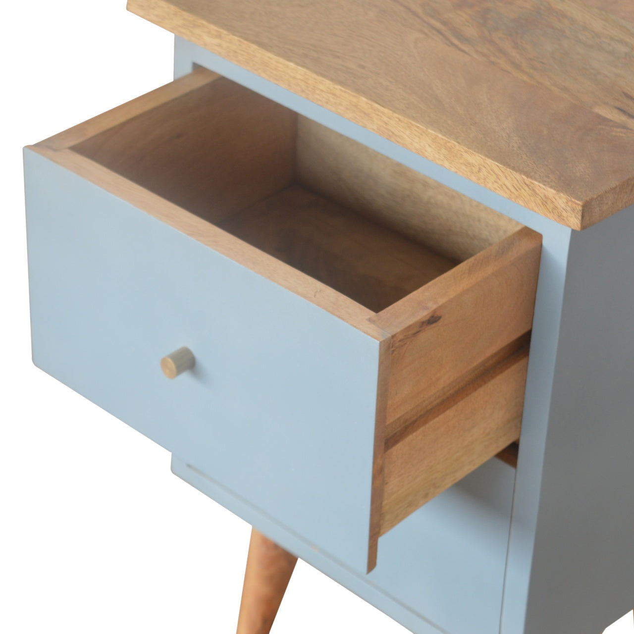 Great Portland Blue Hand Painted Bedside