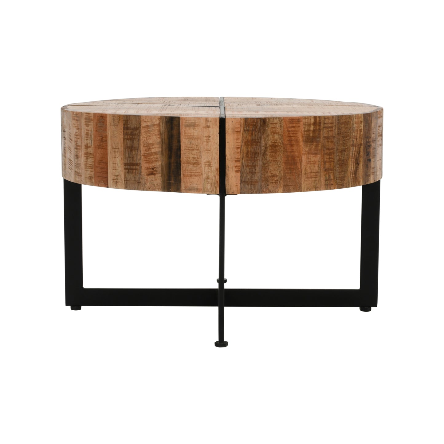 Surrey Coffee Table Solid Wood With Metal Legs - UK