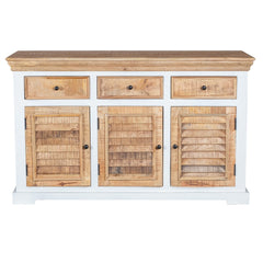 Alfie Wood Sideboard - 3 Drawer & 3 Doors - Furniture One Shop