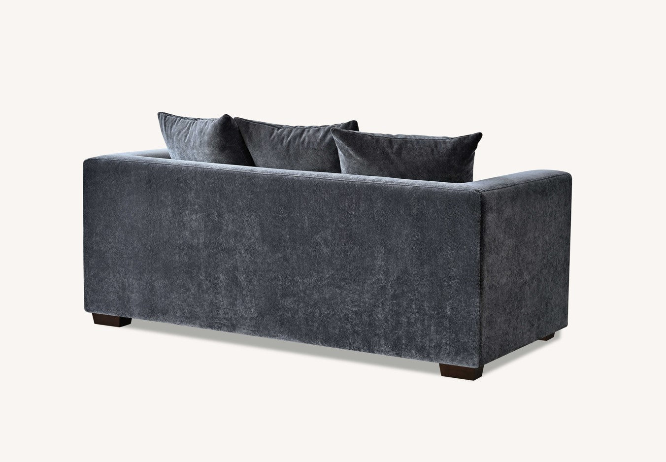 Aluxo Gramercy 2 Seater Sofa in Steel Velvet