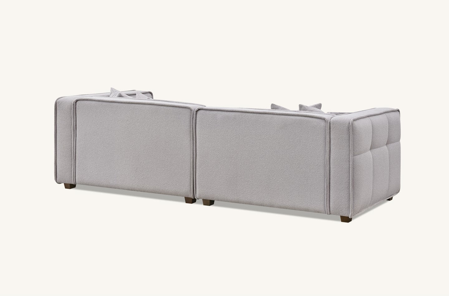 Aluxo Murray 4 Seater Sofa in Putty Boucle Fabric