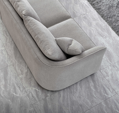 Aluxo Rubin Corner Chaise in Pebble Boucle - Furniture One Shop
