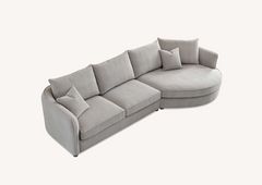 Aluxo Rubin Corner Chaise in Pebble Boucle - Furniture One Shop