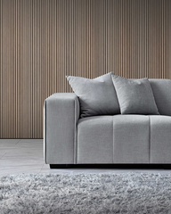Aluxo Leonard Right Hand Corner Group in Cloudy Grey Boucle - Furniture One Shop