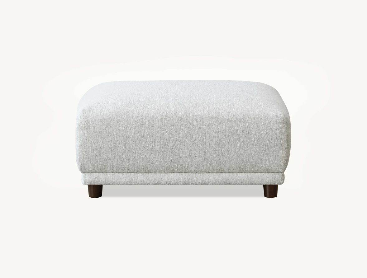 Aluxo Lottie Modular Footstool in Polar Boucle