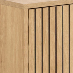 Albany Oak Shoe Cabinet – 1 Flip-Down Door | Stylish Shoe Storage Unit UK