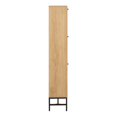 Albany Oak Shoe Cabinet – 3 Flip-Down Door | Stylish Shoe Storage Unit UK