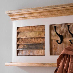 Alfie Wood Hook/Coat Hanger Wall - Furniture One Shop