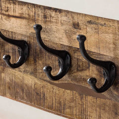Alfie Wood Hook/Coat Hanger Wall - Furniture One Shop