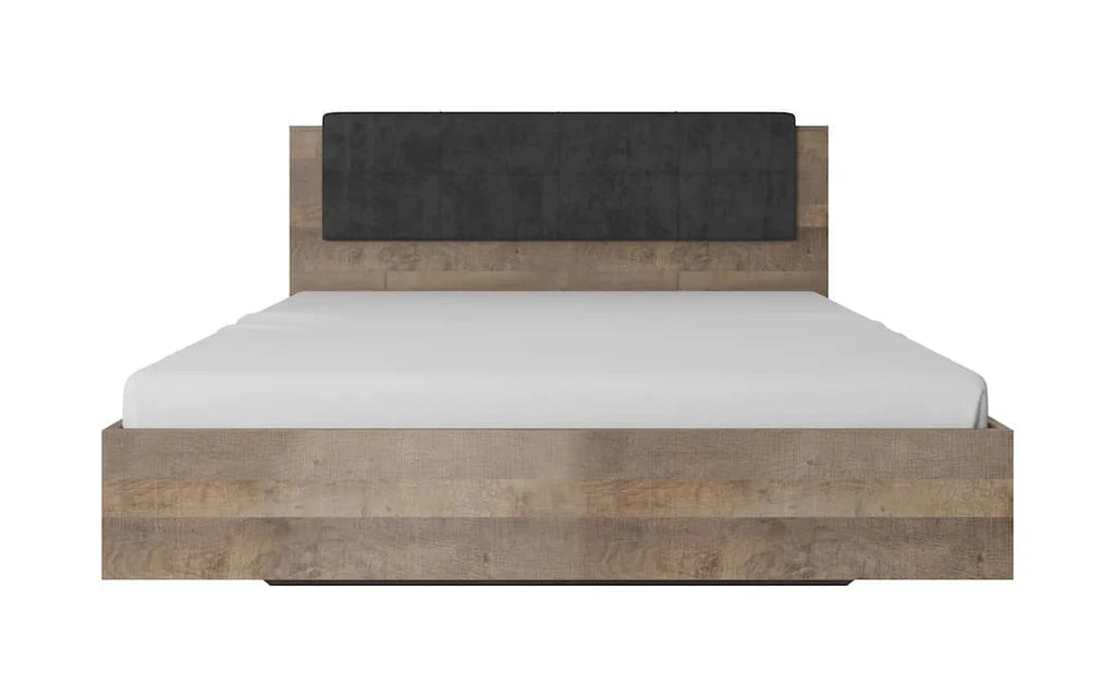Arden Wooden King Size Bed in Oak Grande & Matera