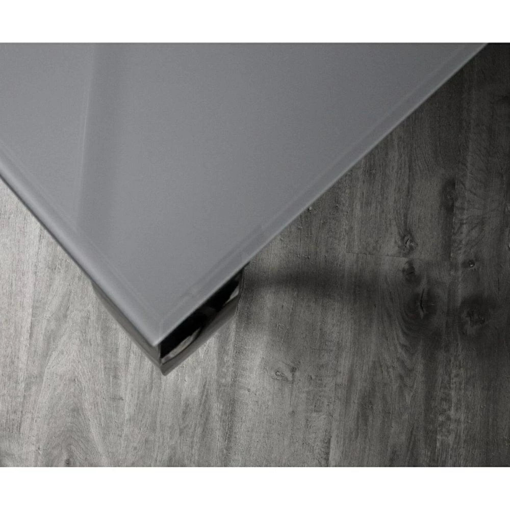 Arriana 2.0 Dining Table in Grey Glass