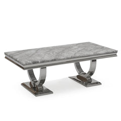 Arriana Coffee Table in Light Grey Marble