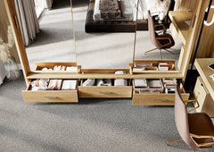 Arti 23 Wardrobe With 3 Sliding Doors In Oak Shetland With LED