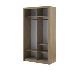 Arti 6 Wardrobe With 2 Sliding Doors In Oak Shetland
