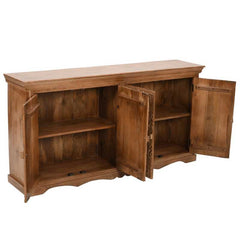 Artwork Mango Wood Sideboard With 4 Doors