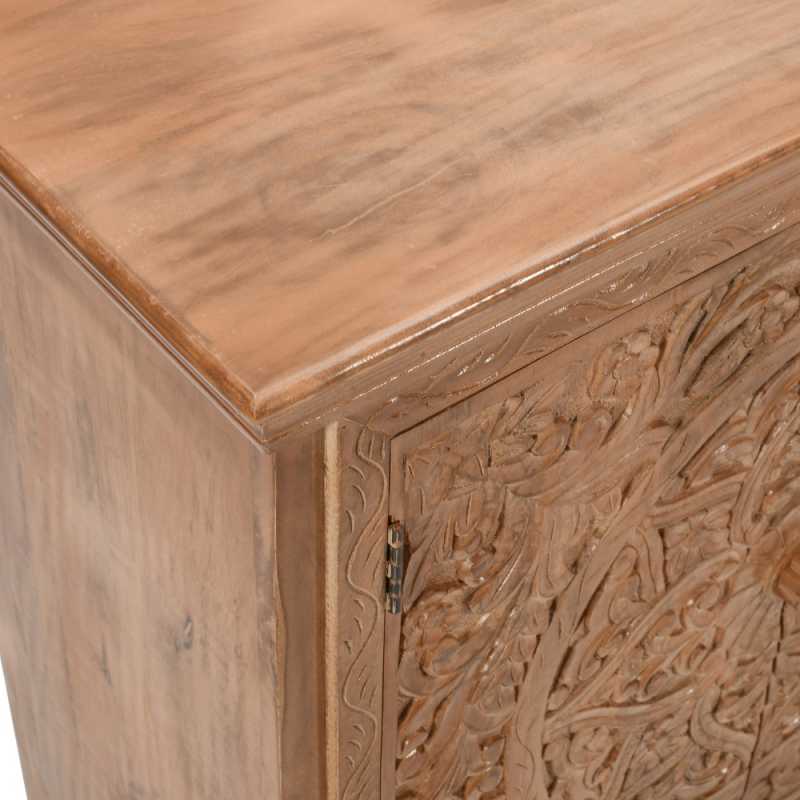 Artwork Mango Wood Sideboard With 4 Doors