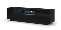 Aura Floating TV Stand in Black Gloss 150cm