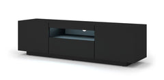 Aura Floating TV Stand in Black Matt 150cm