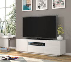 Aura Floating TV Stand in White Gloss 150cm