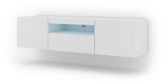 Aura Floating TV Stand in White Matt 150cm