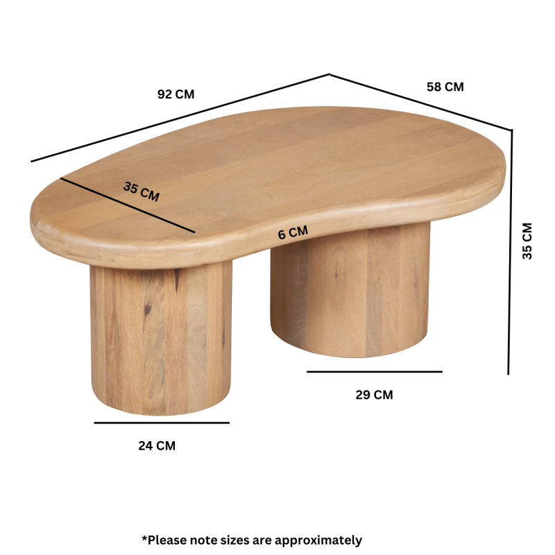 Austin Solid Wooden Coffee Table