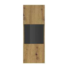 Ava Wooden Wall Hung Display Cabinet in Oak Artisan