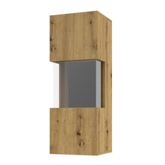 Ava Wooden Wall Hung Display Cabinet in Oak Artisan