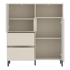Avenale Sideboard 2 Door 2 Drawer in Cashmere - Furniture One Shop