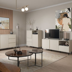 Avenale Sideboard 2 Door 2 Drawer in Cashmere - Furniture One Shop