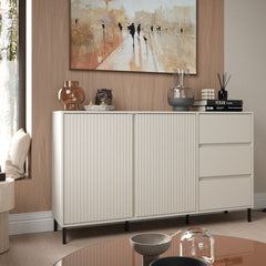 Avenale Wooden Sideboard 2 Door 3 Drawer in Cashmere - Furniture One Shop