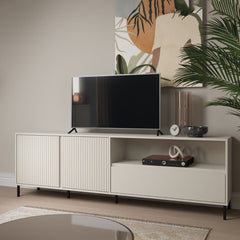 Avenale Wooden TV Stand 2 Door 1 Drawer in Cashmere - Furniture One Shop