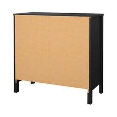 Barcelona Sideboard 2 Doors 1 Drawer in Matt Black - Furniture One Shop