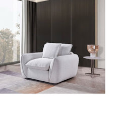 Berlin Fabric Armchair In Beige - Furniture One Shop