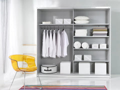 Beta Mirrored Wardrobe With 2 Sliding Doors 221cm In Oak Monastery - Furniture One Shop