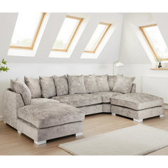 Bishop Scatterback U-Shape Corner Sofa In Truffle