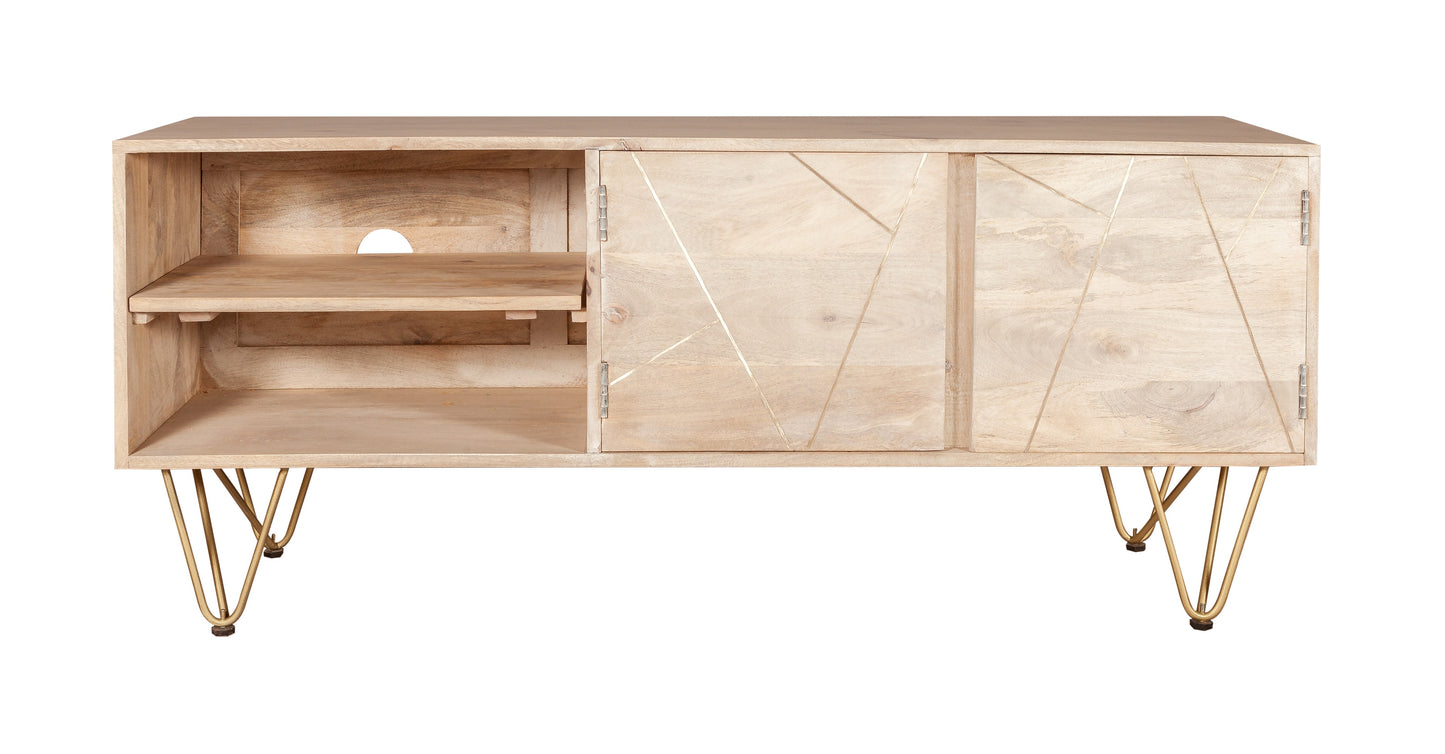 Light Gold Plasma TV Stand