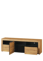 Camar Large TV Stand With 2 Drawer In Oak Effect