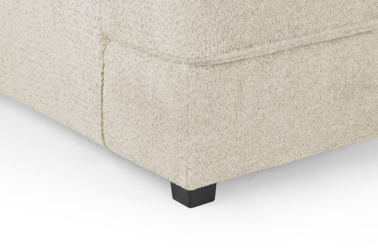 Carnaby Boucle Fabric U-Shape Corner Sofa In Beige
