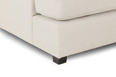 Carnaby Classic U-Shape Corner Sofa In Beige With Footstool