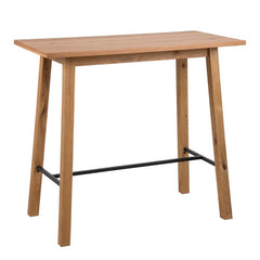 Chara Bar Table in Oak - Furniture One Shop